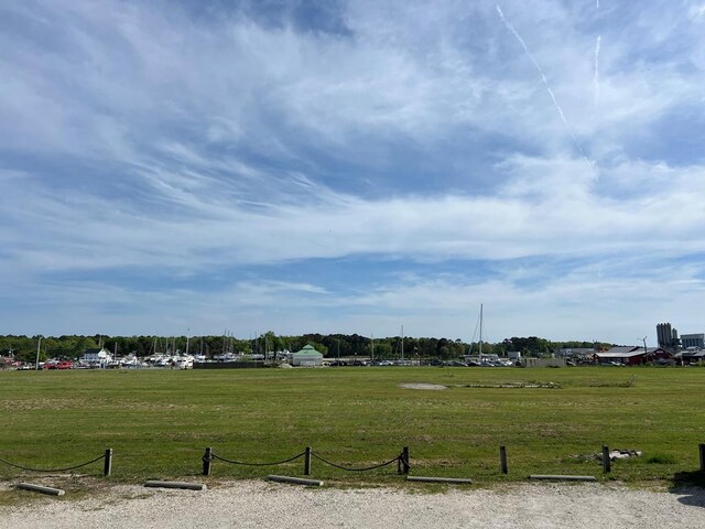 view of home's community with a lawn