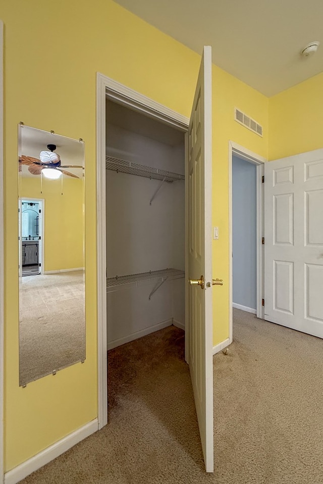 closet with visible vents