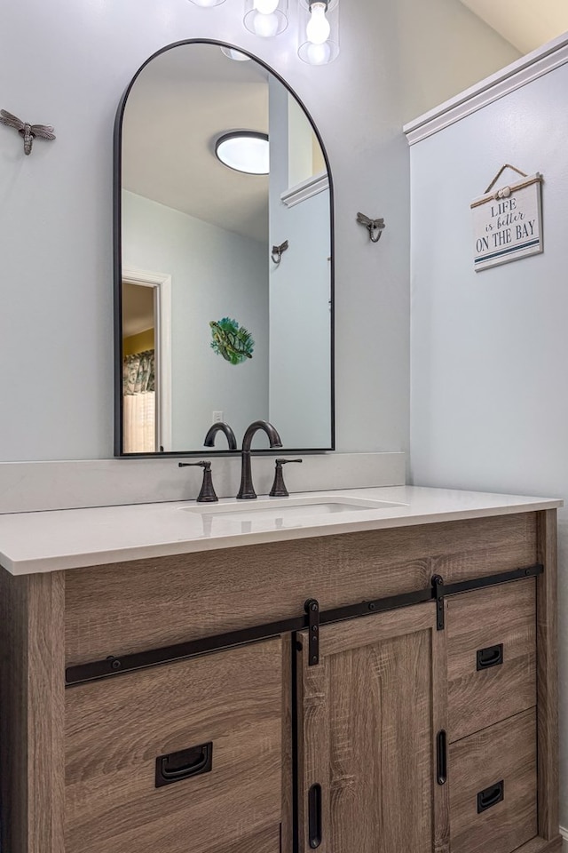 bathroom with vanity