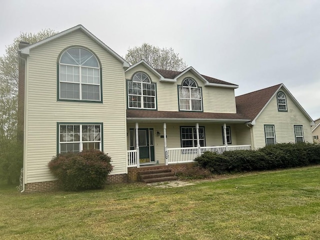 9370 Southwind Rd, Atlantic, VA 23303 - view of front of house with a porch and a front lawn