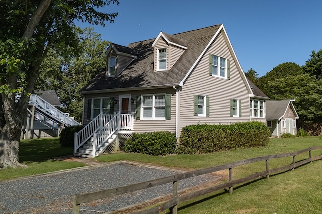 21382 Southside Rd, Onancock, VA 23417 - cape cod house featuring roof with shingles