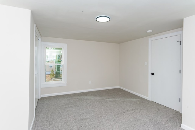 view of carpeted empty room