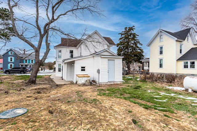 view of back of property