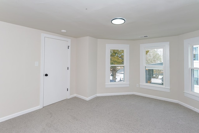 view of carpeted empty room