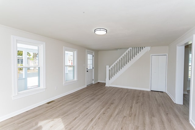 entryway featuring light hardwood / wood-style floors