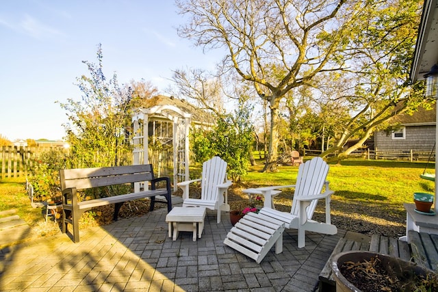 view of patio