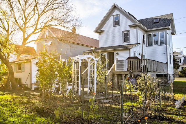 view of back of property