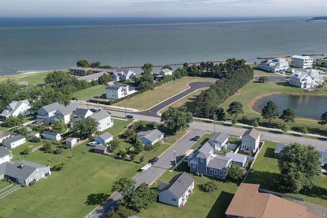614 Strawberry St, Cape Charles, VA 23310 - aerial view of property and surrounding area with a nearby body of water and nearby suburban area