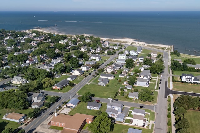 614 Strawberry St, Cape Charles, VA 23310 - aerial overview of property's location with a large body of water and nearby suburban area