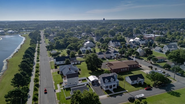 614 Strawberry St, Cape Charles, VA 23310 - aerial perspective of suburban area with a large body of water