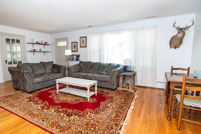 11510 Poplar Ave, Exmore, VA 23350 - living area featuring wood finished floors