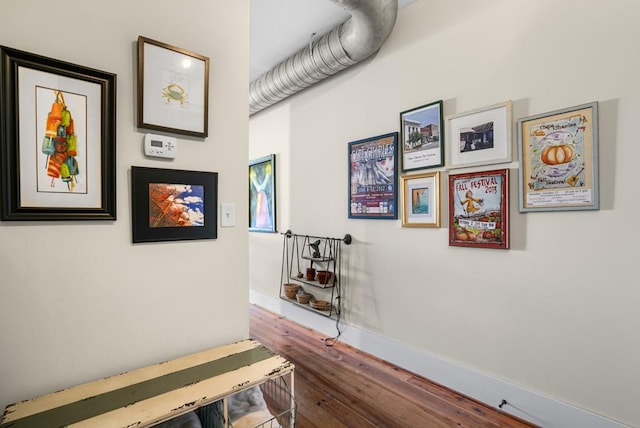 3002E Mason Ave, Cape Charles, VA 23310 - corridor featuring wood finished floors and baseboards
