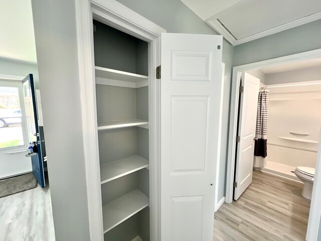 utility room with electric water heater