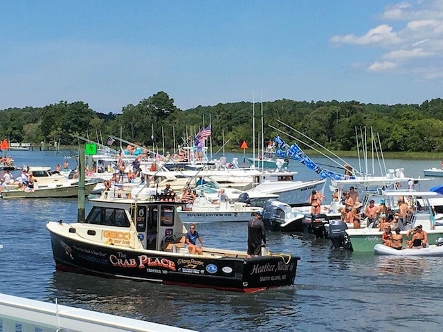 5065 Cobbs Station Rd, Cape Charles, VA 23310 - dock featuring a water view and a forest view