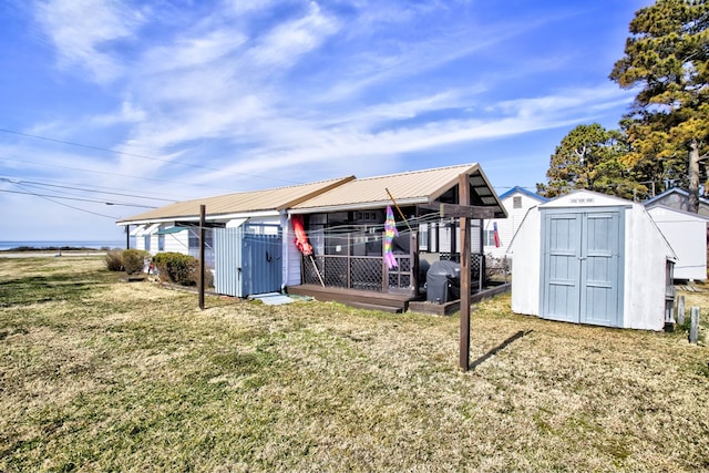 view of shed