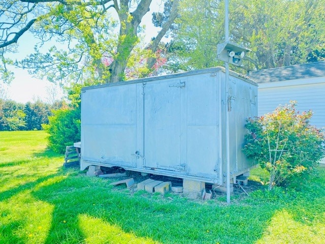 view of shed