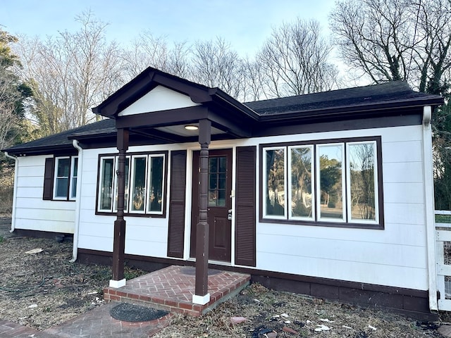 view of front of home