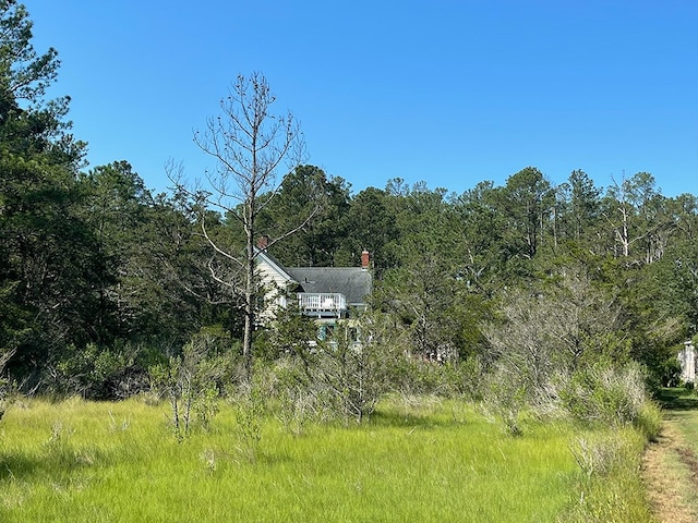 14457 Broadway Rd, Onancock, VA 23417 - view of yard with a forest view