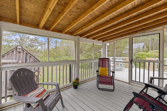 14457 Broadway Rd, Onancock, VA 23417 - sunroom with healthy amount of natural light
