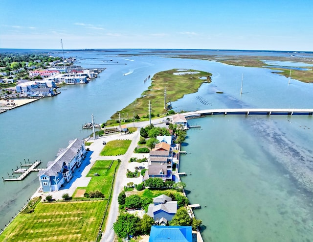 6180 Marsh Island Dr, Chincoteague, VA 23336 - drone / aerial view of a large body of water
