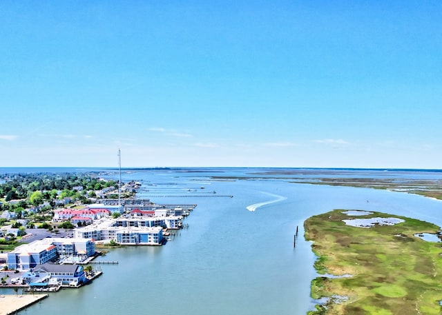 6180 Marsh Island Dr, Chincoteague, VA 23336 - drone / aerial view of a large body of water