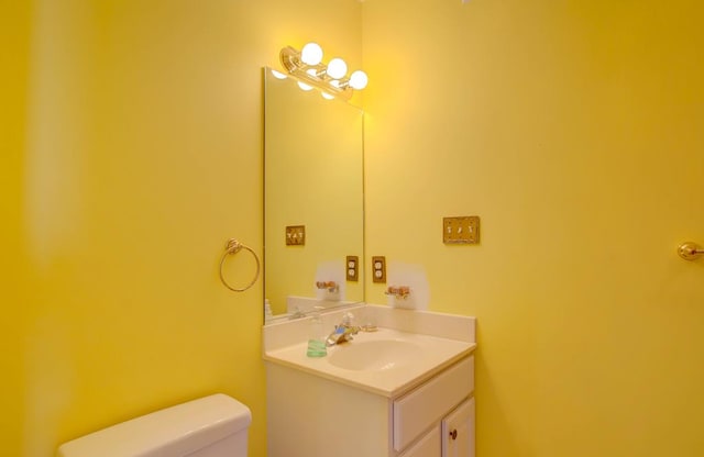 6180 Marsh Island Dr, Chincoteague, VA 23336 - bathroom with toilet and vanity