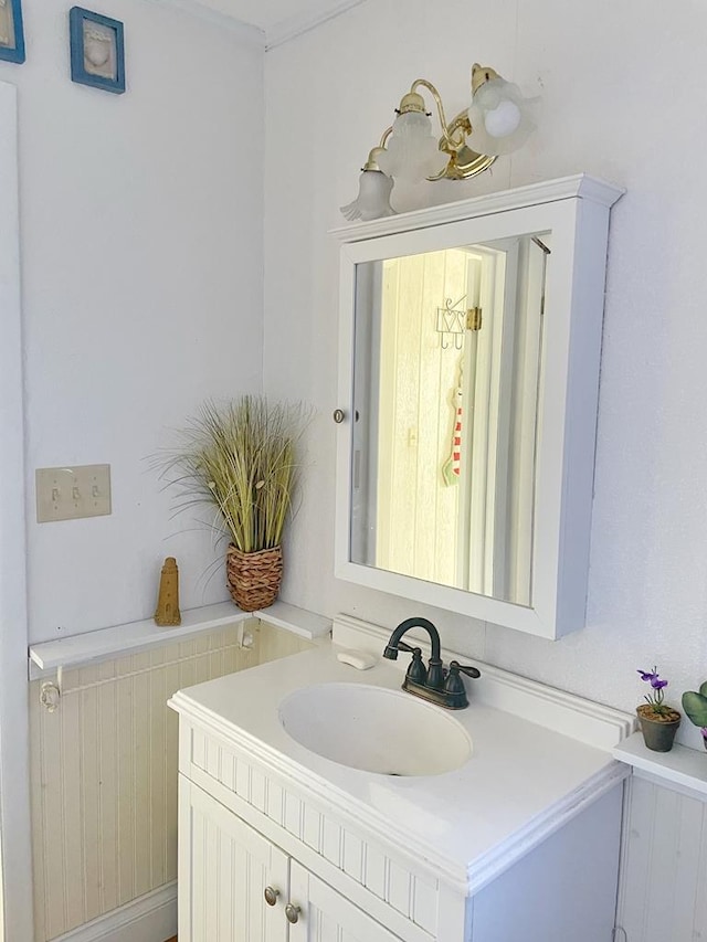 bathroom featuring vanity