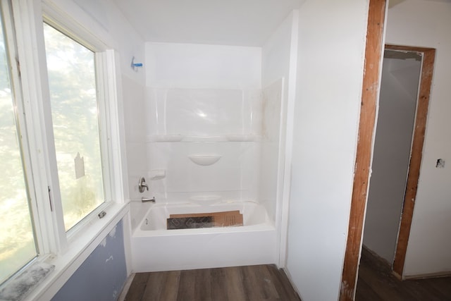3365 Peaceful Ln, Chincoteague, VA 23336 - full bath with wood finished floors and shower / bath combination