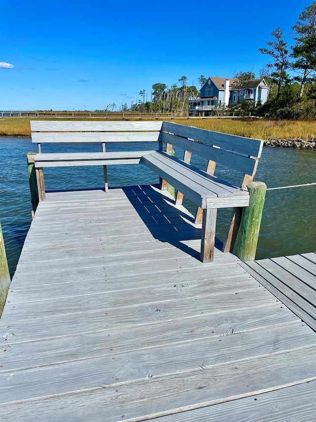 5108 Wildcat Ln, Chincoteague, VA 23336 - dock featuring a water view