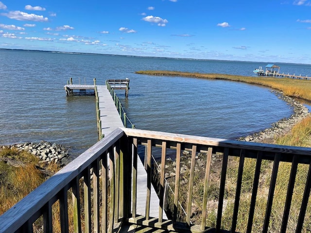 5108 Wildcat Ln, Chincoteague, VA 23336 - dock area featuring a water view