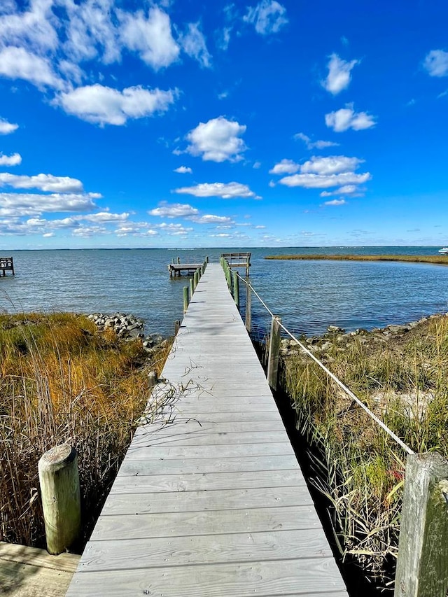 5108 Wildcat Ln, Chincoteague, VA 23336 - dock featuring a water view