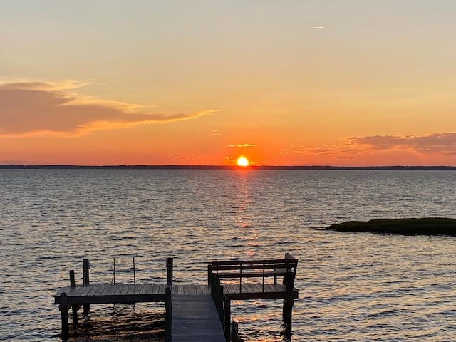 5108 Wildcat Ln, Chincoteague, VA 23336 - dock area featuring a water view