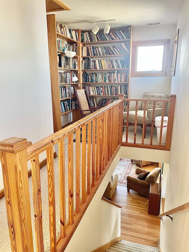 5108 Wildcat Ln, Chincoteague, VA 23336 - stairs featuring wood finished floors