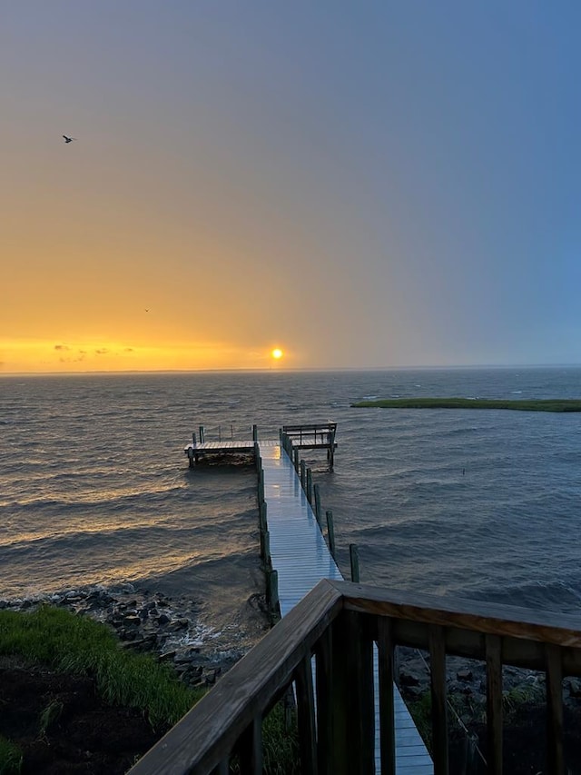5108 Wildcat Ln, Chincoteague, VA 23336 - dock area featuring a water view