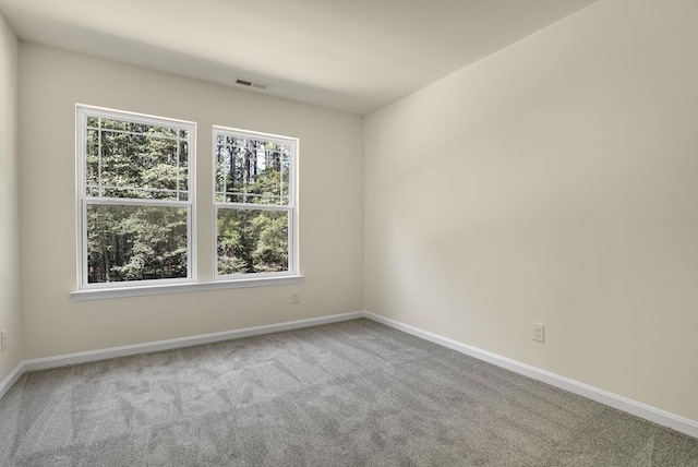 view of carpeted empty room