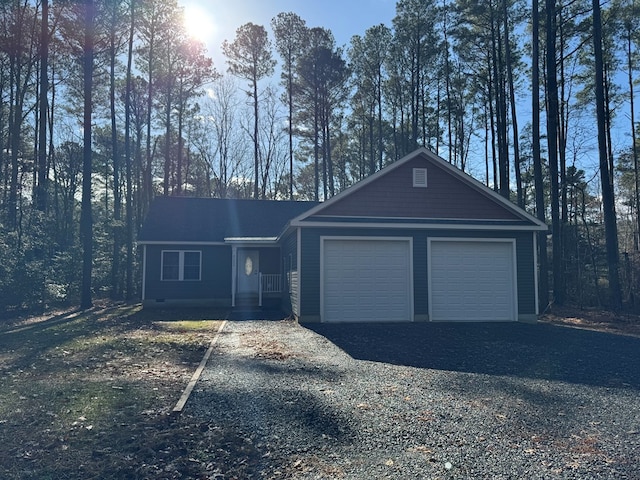 ranch-style house with a garage