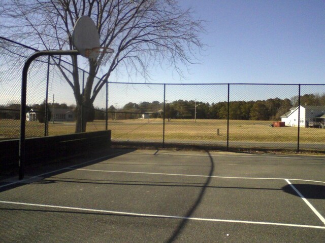 view of basketball court