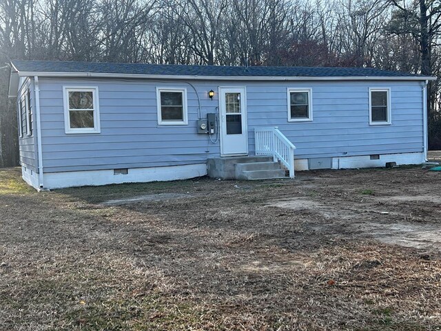 view of rear view of property