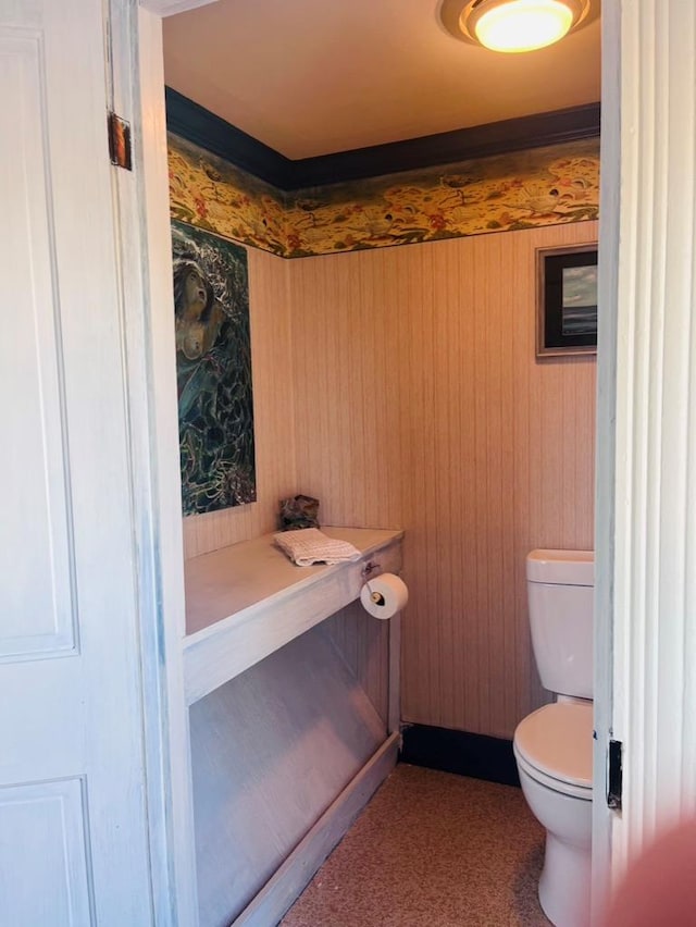 bathroom featuring toilet