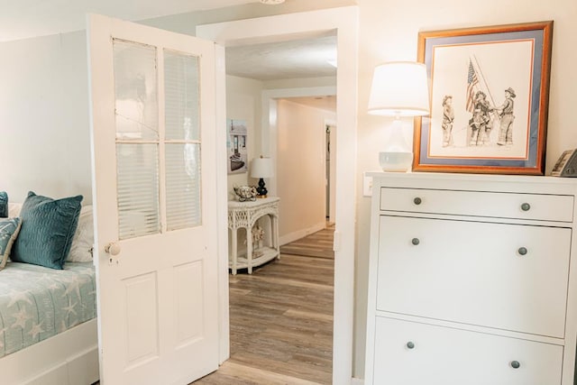 interior space featuring light hardwood / wood-style flooring