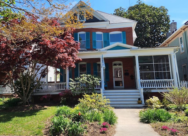 view of front of home featuring a porch