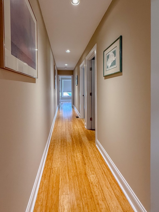 510 Plum St, Cape Charles, VA 23310 - hall featuring recessed lighting, baseboards, and light wood-style floors