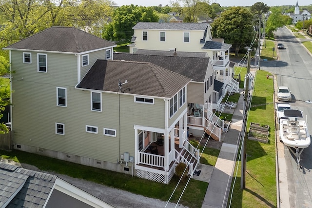 510 Plum St, Cape Charles, VA 23310 - aerial view with a residential view