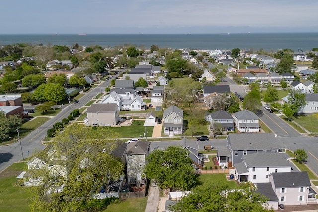 510 Plum St, Cape Charles, VA 23310 - bird's eye view featuring a residential view and a water view