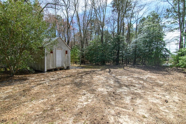 6545 Occohannock Neck Rd, Exmore, VA 23350 - view of yard featuring an outbuilding and a shed