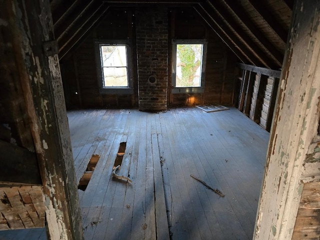 view of attic