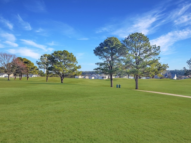 view of home's community featuring a lawn