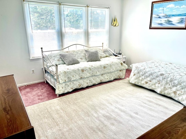 bedroom with carpet