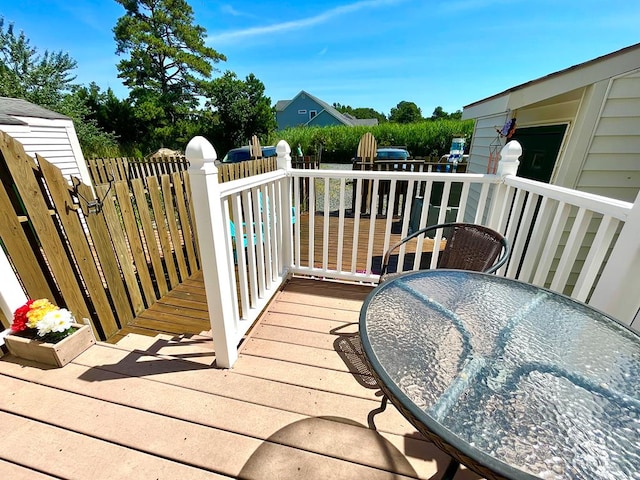 view of wooden terrace