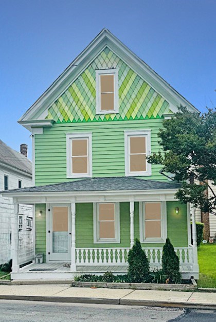 4169 Main St, Chincoteague, VA 23336 - victorian home with covered porch